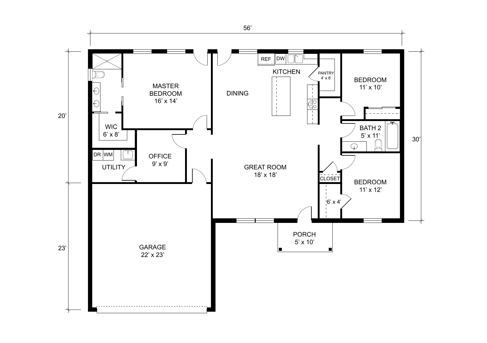 The Willow floor plan preview