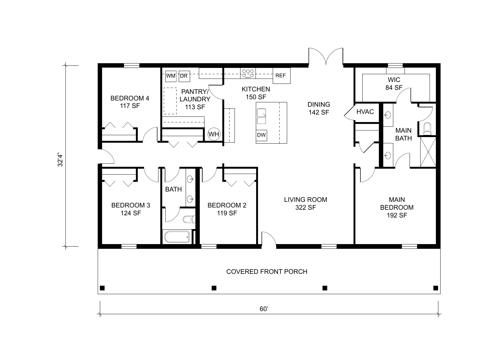 The Wayland floor plan preview